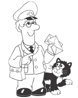 Een kleurplaat van  pieter post